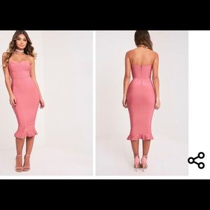 Rose Pretty Little Thing Midi Dress!